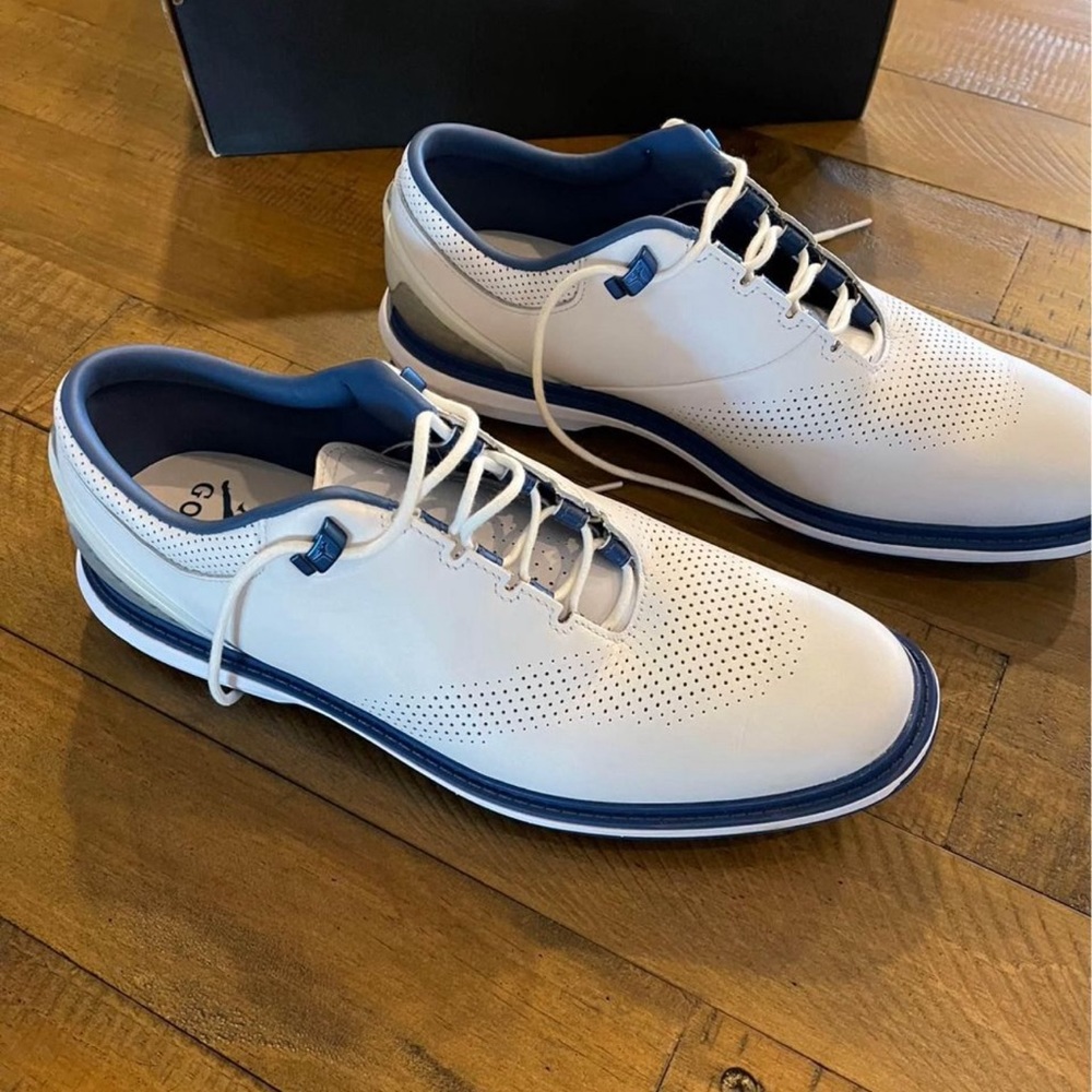 Jordan ADG 4 men’s golf shoes white French blue, brand new and never worn.